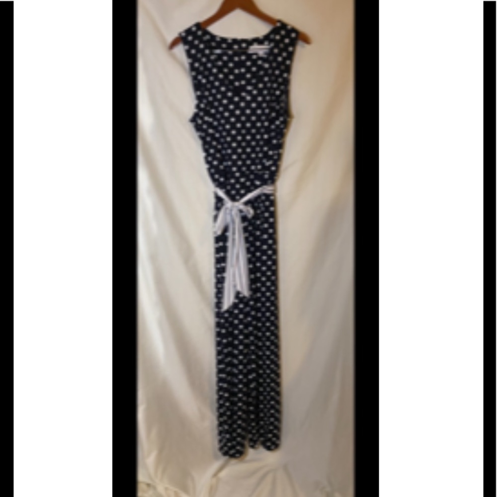 Emma&Michele black and white polka dot jumpsuit